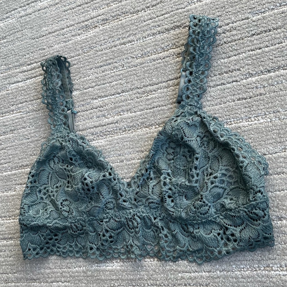 Aerie triangle lace bralette